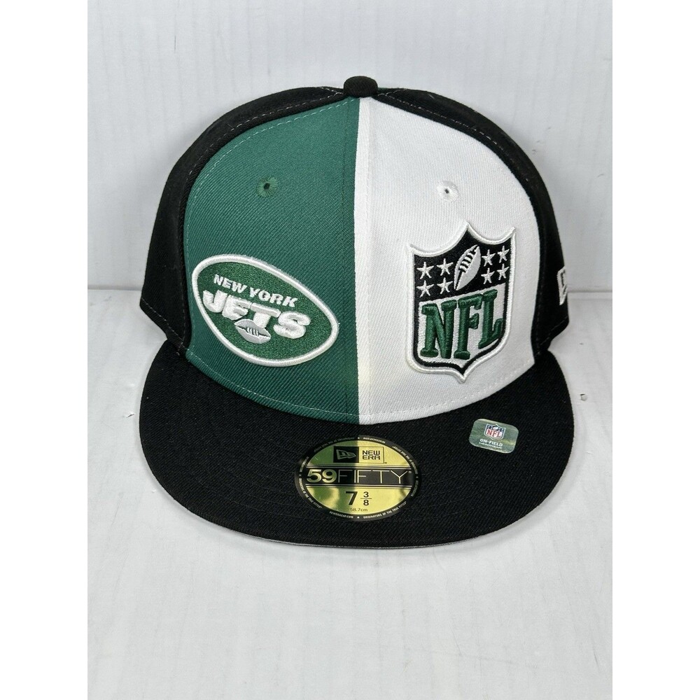 Size 7 3/8 New Era 59FIFTY New York Jets Retro Historic Sideline Fitted Hat Cap